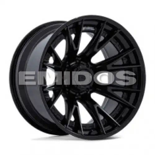 FUEL FC402 CATALYST MATTE BLACK W/ GLOSS BLACK LIP 8x180 20R 10 124.2 -18