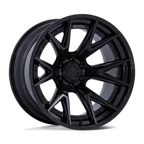 FUEL FC402 CATALYST MATTE BLACK W/ GLOSS BLACK LIP 8x180 22R 10 124.2 -18