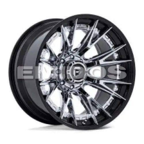 FUEL FC402 CATALYST CHROME W/ GLOSS BLACK LIP 8x165.1 22R 12 125.1 -44