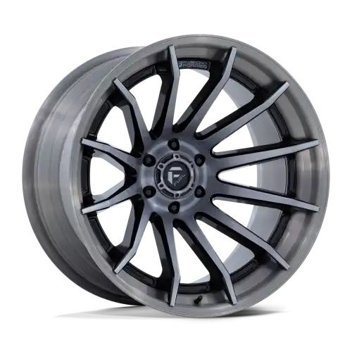 FUEL FC403 BURN GLOSS BLACK BRUSHED DARK TINT 6x135 22R 12 87.1 -44