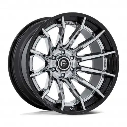 FUEL FC403 BURN CHROME W/ GLOSS BLACK LIP 6x135 22R 12 87.1 -44