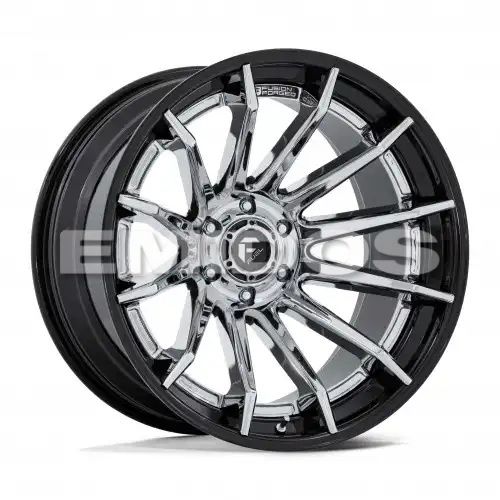 FUEL FC403 BURN CHROME W/ GLOSS BLACK LIP 5x127 24R 12 71.5 -44