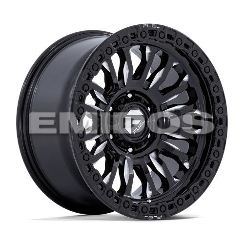 FUEL FC857 RINCON GLOSS BLACK MILLED 8x165.1 17R 9 125.1 -12