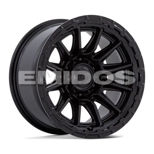 FUEL FC866 PISTON BLACKOUT W/ GLOSS BLACK LIP 5x127 20R 9 71.5 1