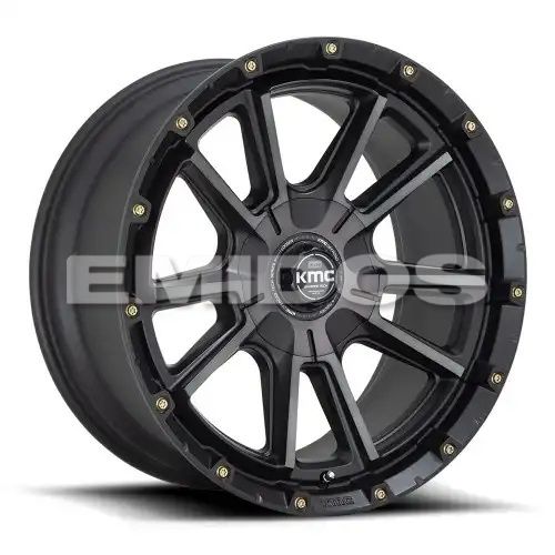 KMC KM100 SYNC SATIN BLACK W/ GRAY TINT 6x114.3/139.7 17R 9 78.1 18