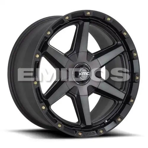 KMC KM101 TEMPO SATIN BLACK W/ GRAY TINT 5x127/139.7 20R 9 78.1 18