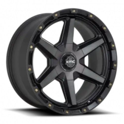 KMC KM101 TEMPO SATIN BLACK W/ GRAY TINT 6x135/139.7 17R 9 106.1 BNK