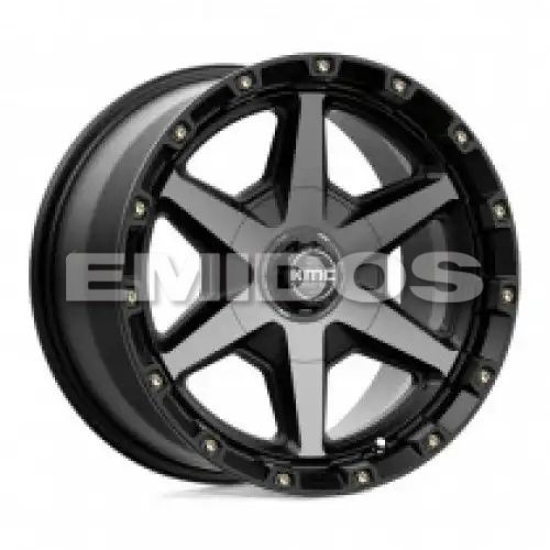 KMC KM101 TEMPO SATIN BLACK W/ GRAY TINT 6x114.3/139.7 17R 9 78.1 18