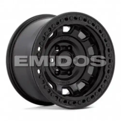 KMC KM236 TANK BEADLOCK SATIN BLACK 6x139.7 17R 9 108 -15