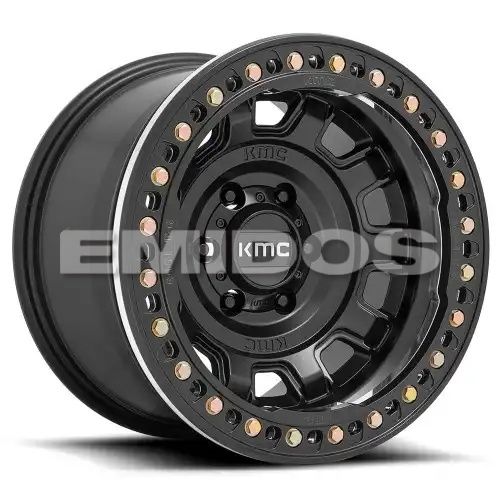 KMC KM236 TANK BEADLOCK SATIN BLACK 8x170 17R 9 125.1 -38