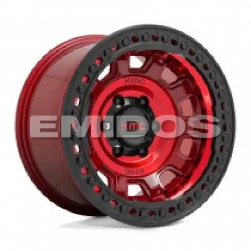 KMC KM236 TANK BEADLOCK CANDY RED 8x170 17R 9 125.1 -38