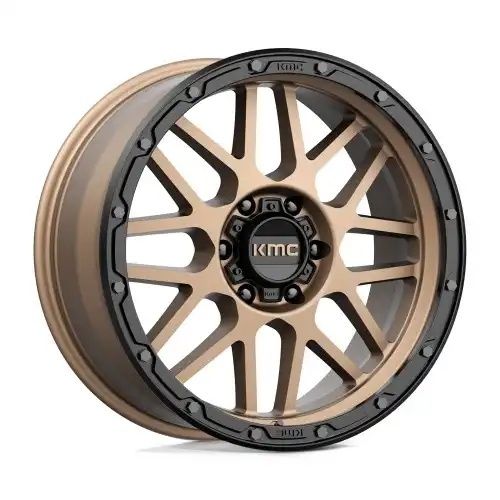 KMC KM535 GRENADE OFF-ROAD MATTE BRONZE W/ MATTE BLACK LIP 8x165.1 16R 8 125.1 -6