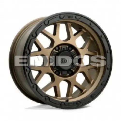 KMC KM535 GRENADE OFF-ROAD MATTE BRONZE W/ MATTE BLACK LIP 5x127 17R 9 78.1 -12