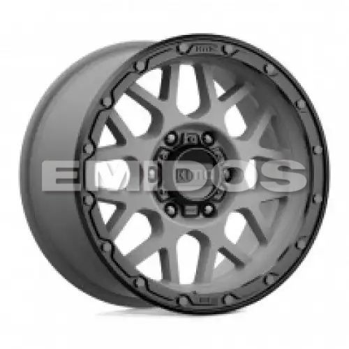 KMC KM535 GRENADE OFF-ROAD MATTE GRAY W/ MATTE BLACK LIP 6x114.3 17R 9 66.06 18