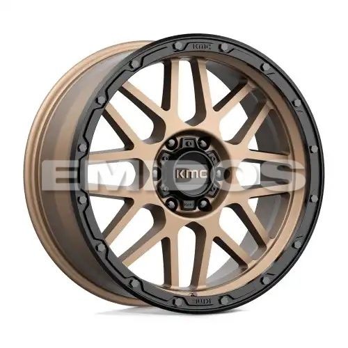 KMC KM535 GRENADE OFF-ROAD MATTE BRONZE W/ MATTE BLACK LIP 8x165.1 18R 8.5 125.1 BNK