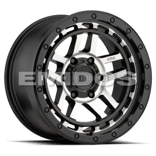 KMC KM540 RECON SATIN BLACK MACHINED 6x139.7 17R 8.5 106.1 18