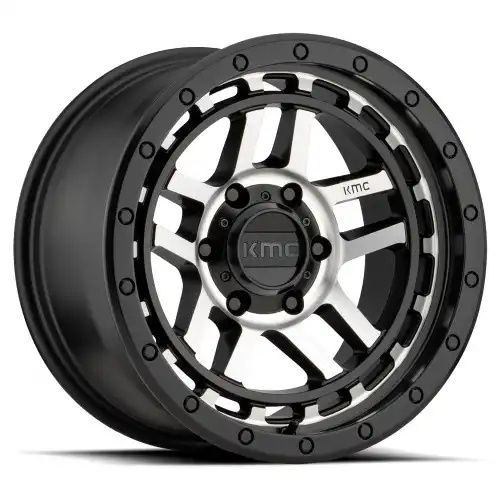 KMC KM540 RECON SATIN BLACK MACHINED 6x139.7 18R 8.5 106.1 BNK