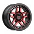 KMC KM540 RECON GLOSS BLACK MACHINED W/ RED TINT 6x139.7 18R 8.5 106.1 18