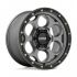 KMC KM541 DIRTY HARRY SATIN GRAY W/ BLACK LIP 6x135 17R 8.5 87.1 BNK