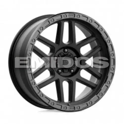 KMC KM544 MESA SATIN BLACK W/ GLOSS BLACK LIP 5x127 17R 9 71.5 -12