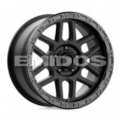 KMC KM544 MESA SATIN BLACK W/ GLOSS BLACK LIP 5x127 17R 9 71.5 18