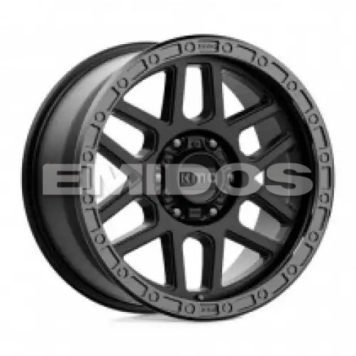KMC KM544 MESA SATIN BLACK W/ GLOSS BLACK LIP 6x135 17R 9 87.1 18