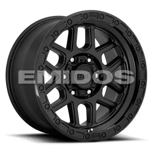 KMC KM544 MESA SATIN BLACK W/ GLOSS BLACK LIP 8x170 17R 9 125.1 -12