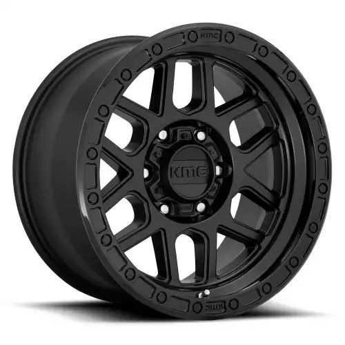 KMC KM544 MESA SATIN BLACK W/ GLOSS BLACK LIP 6x114.3 18R 9 66.06 18
