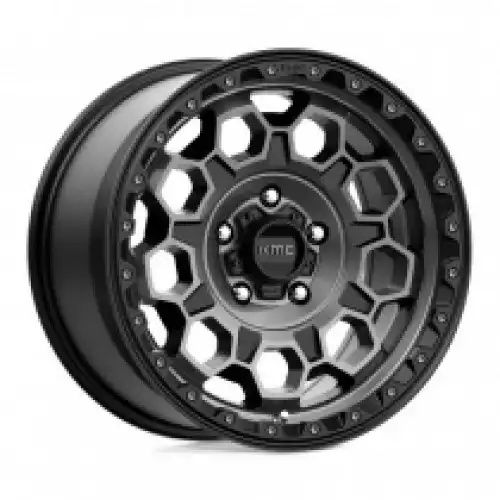 KMC KM545 TREK SATIN BLACK W/ GRAY TINT 5x127 17R 9 71.5 18