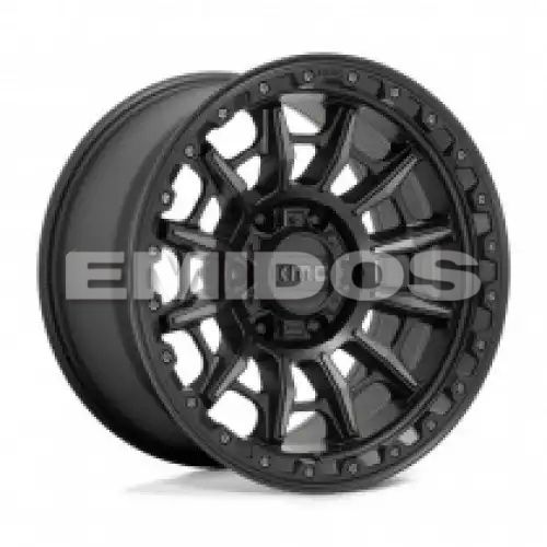 KMC KM547 CARNAGE SATIN BLACK W/ GRAY TINT 6x139.7 16R 8 106.1 BNK