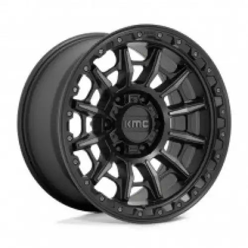 KMC KM547 CARNAGE SATIN BLACK W/ GRAY TINT 6x135 17R 9 87.1 BNK