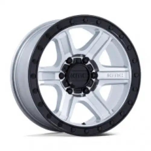 KMC KM551 OUTRUN MACHINED W/ GLOSS BLACK LIP 6x135 17R 8.5 87.1 -10