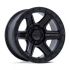 KMC KM551 OUTRUN MATTE BLACK W/ GLOSS BLACK LIP 6x139.7 17R 8.5 106.1 -10