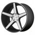 KMC KM685 DISTRICT SATIN BLACK W/ MACHINED FACE 5x114.3 20R 10.5 72.56 35