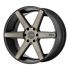 KMC KM704 DISTRICT TRUCK MATTE BLACK W/ DARK TINT 6x135 20R 8.5 87.1 38