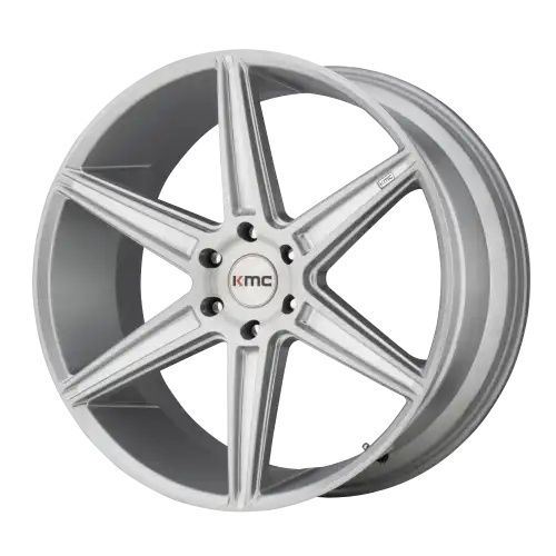 KMC KM712 PRISM TRUCK BRUSHED SILVER 5x120 22R 9.5 74.1 30