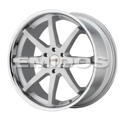 KMC KM715 REVERB BRUSHED SILVER W/ CHROME LIP 5x127 20R 9 71.5 30