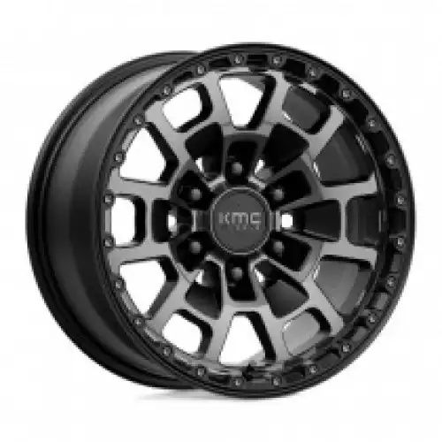 KMC KM718 SUMMIT SATIN BLACK W/ GRAY TINT 6x139.7 17R 8.5 106.1 18