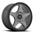 KMC KM721 ALPINE SATIN GRAY W/ BLACK LIP 5x114.3 17R 8 72.56 38