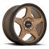 KMC KM721 ALPINE MATTE BRONZE W/ BLACK LIP 5x100 17R 8 72.56 38