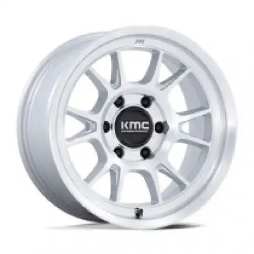 KMC KM729 RANGE GLOSS SILVER W/ MACHINED FACE 6x139.7 17R 8.5 106.1 -10