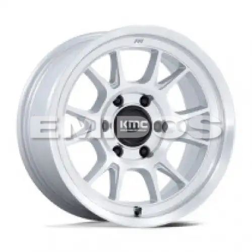 KMC KM729 RANGE GLOSS SILVER W/ MACHINED FACE 6x139.7 17R 8.5 106.1 -10