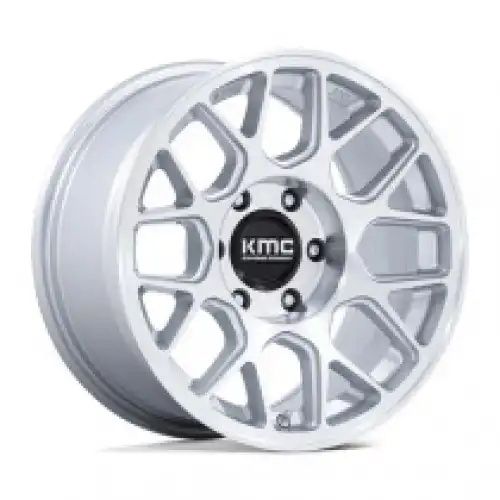 KMC KM730 HATCHET GLOSS SILVER W/ MACHINED FACE 6x139.7 17R 8.5 106.1 25