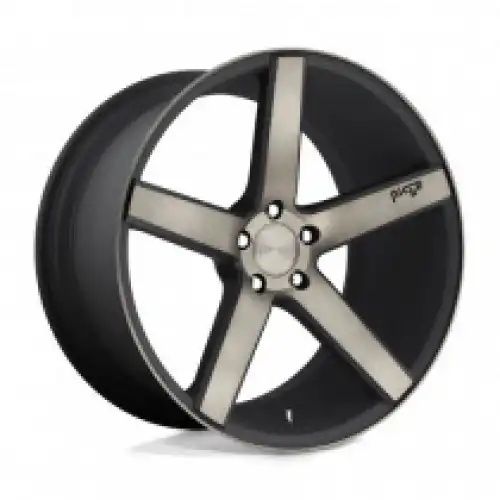 Niche M134 MILAN MATTE BLACK MACHINED W/ DOUBLE DARK TINT 5x114.3 19R 8.5 72.56 35