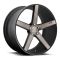 Niche M134 MILAN MATTE BLACK MACHINED W/ DOUBLE DARK TINT 5x112 19R 8.5 66.56 42