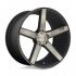 Niche M134 MILAN MATTE BLACK MACHINED W/ DOUBLE DARK TINT 5x108 20R 8.5 63.36 40