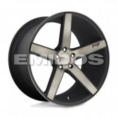 Niche M134 MILAN MATTE BLACK MACHINED W/ DOUBLE DARK TINT 5x114.3 20R 8.5 72.56 45