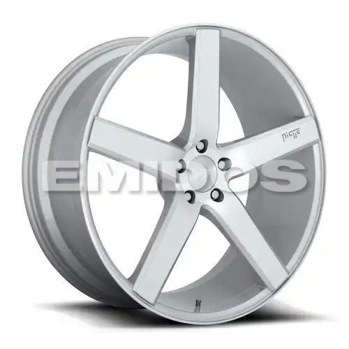 Niche M135 MILAN GLOSS SILVER MACHINED 5x114.3 17R 8 72.56 40