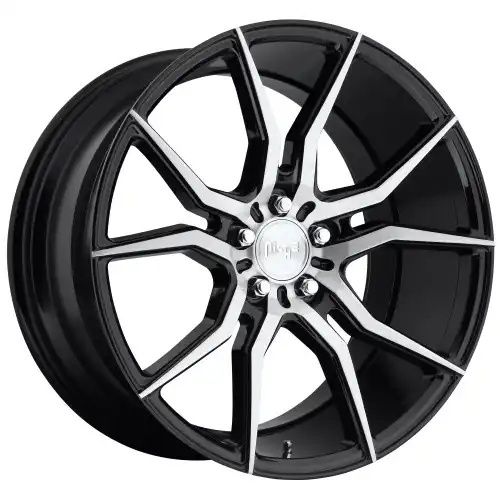 Niche M166 ASCARI GLOSS BLACK BRUSHED 5x120 19R 9.5 72.56 35