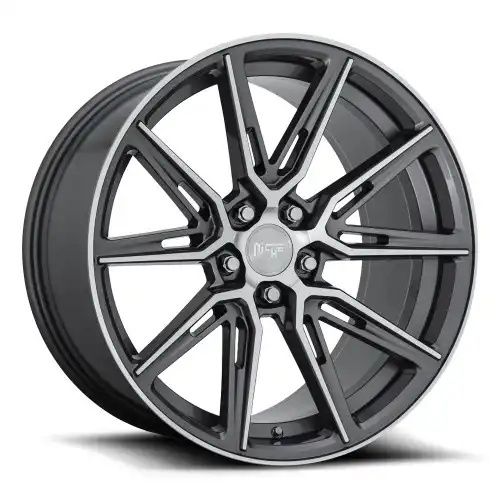 Niche M220 GEMELLO GLOSS ANTHRACITE MACHINED 5x114.3 R 10.5 72.56 40